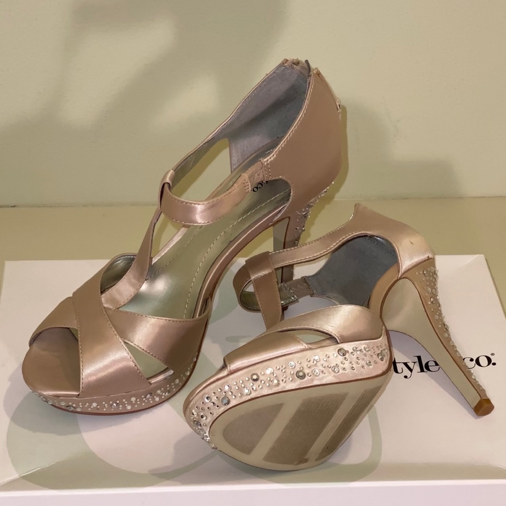 Style & Co Rhinestone Heels